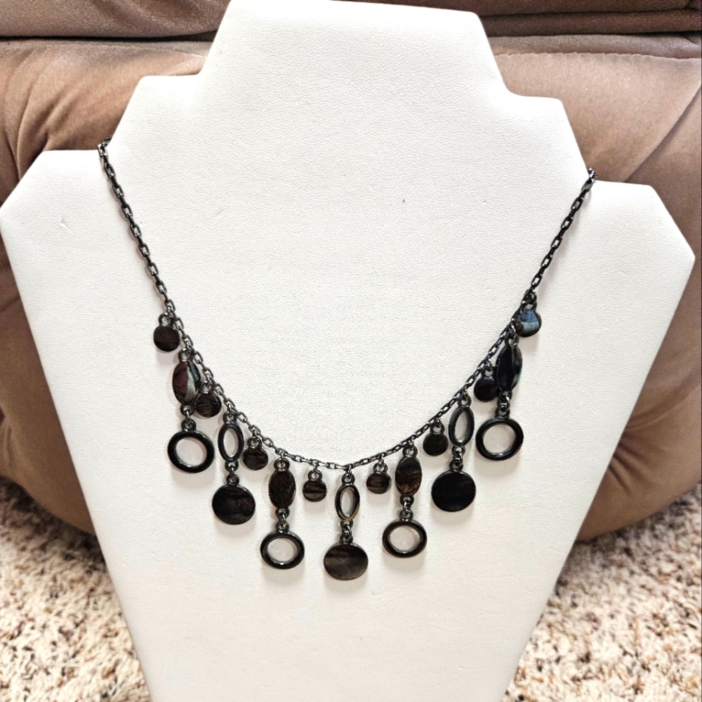 Lia Sophia Gunmetal Necklace